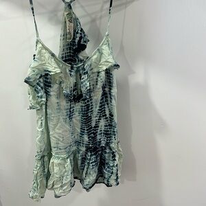 FREE PEOPLE Summer Tie Dye Spaghetti Strap Shirt